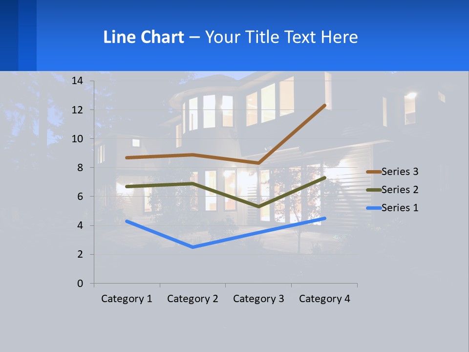 A House Is Lit Up At Night With The Words Name Of Presentation PowerPoint Template