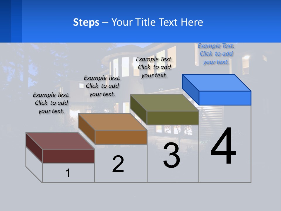 A House Is Lit Up At Night With The Words Name Of Presentation PowerPoint Template