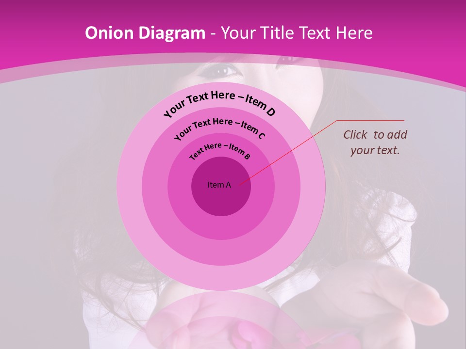 A Woman Holding A Bunch Of Pink Flowers In Her Hands PowerPoint Template