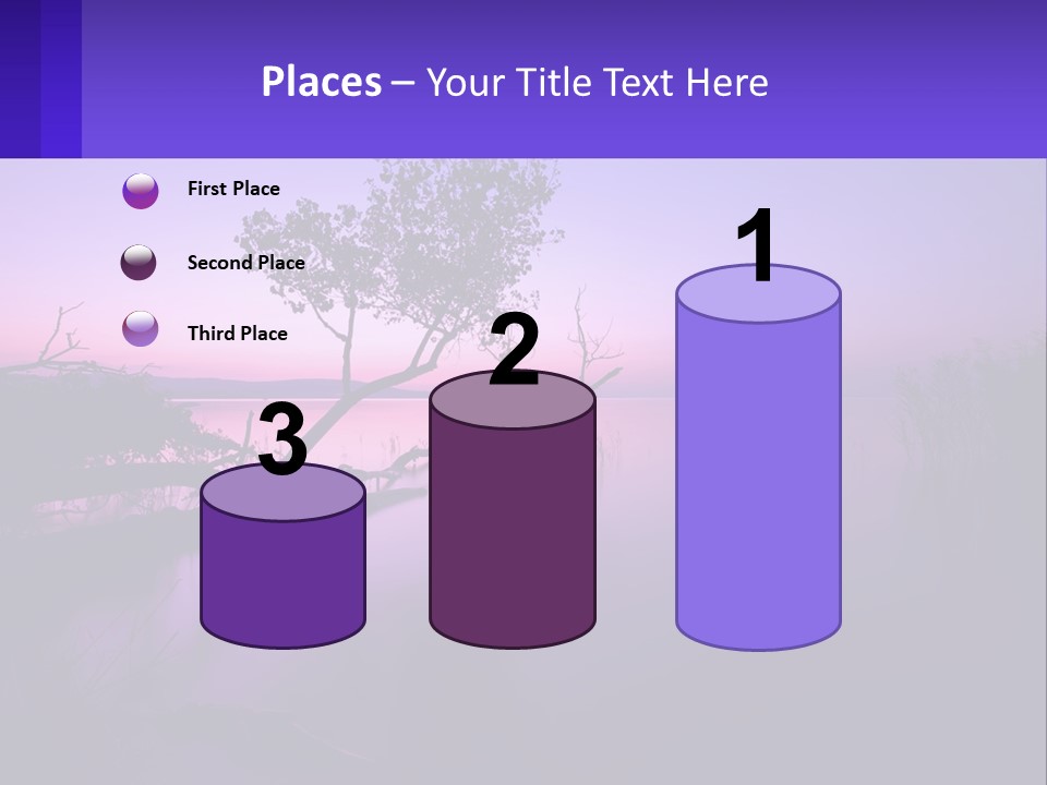 A Tree In The Middle Of A Body Of Water PowerPoint Template