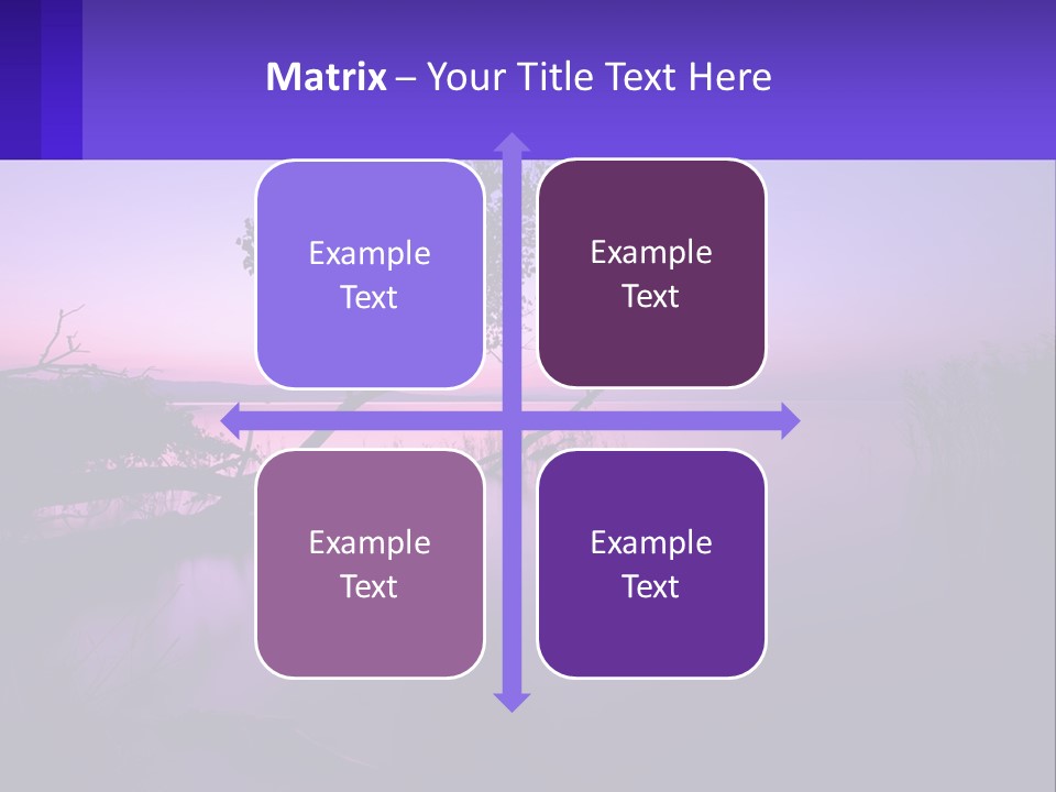 A Tree In The Middle Of A Body Of Water PowerPoint Template