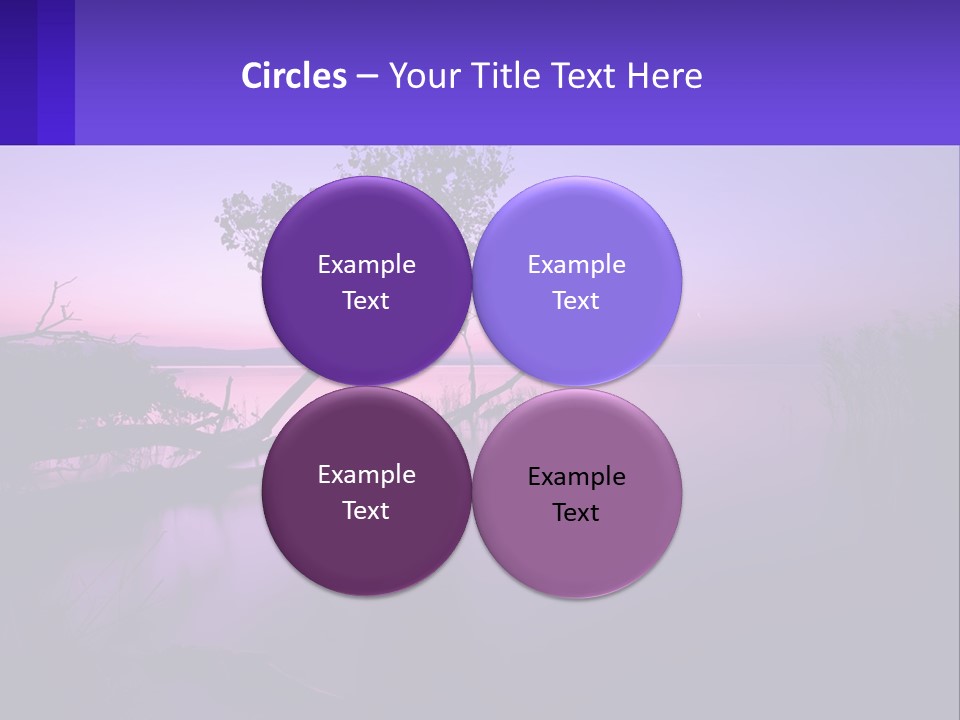 A Tree In The Middle Of A Body Of Water PowerPoint Template