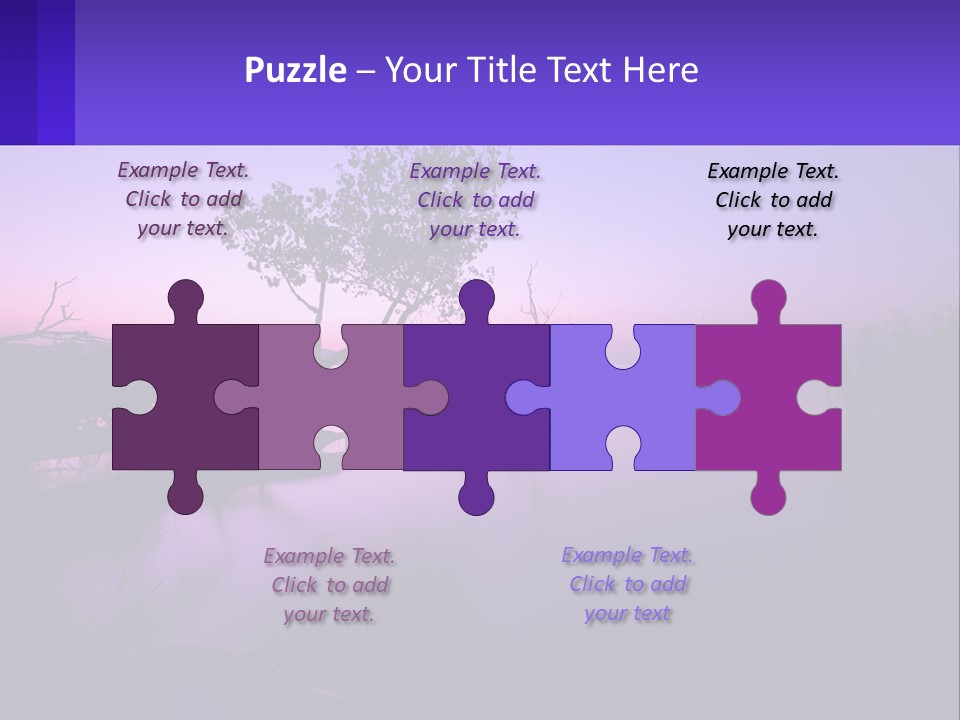 A Tree In The Middle Of A Body Of Water PowerPoint Template