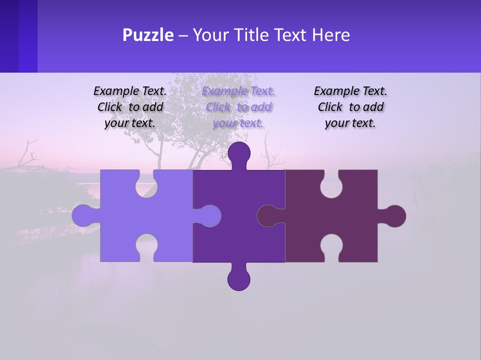 A Tree In The Middle Of A Body Of Water PowerPoint Template