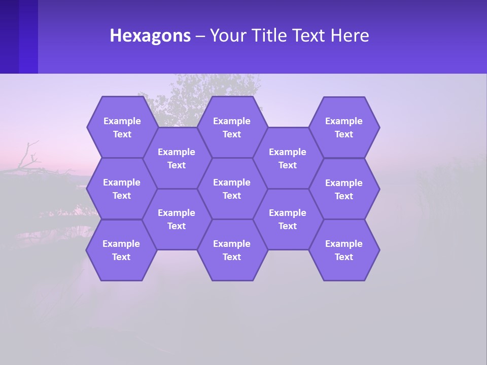 A Tree In The Middle Of A Body Of Water PowerPoint Template