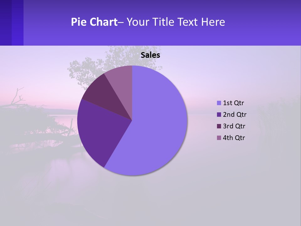A Tree In The Middle Of A Body Of Water PowerPoint Template