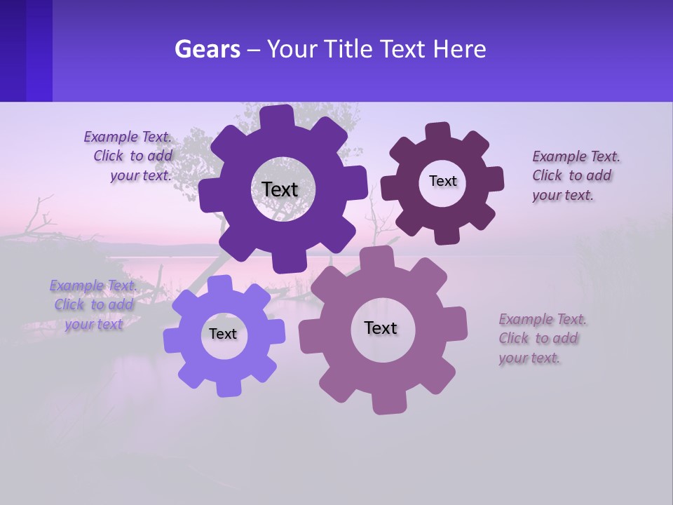 A Tree In The Middle Of A Body Of Water PowerPoint Template