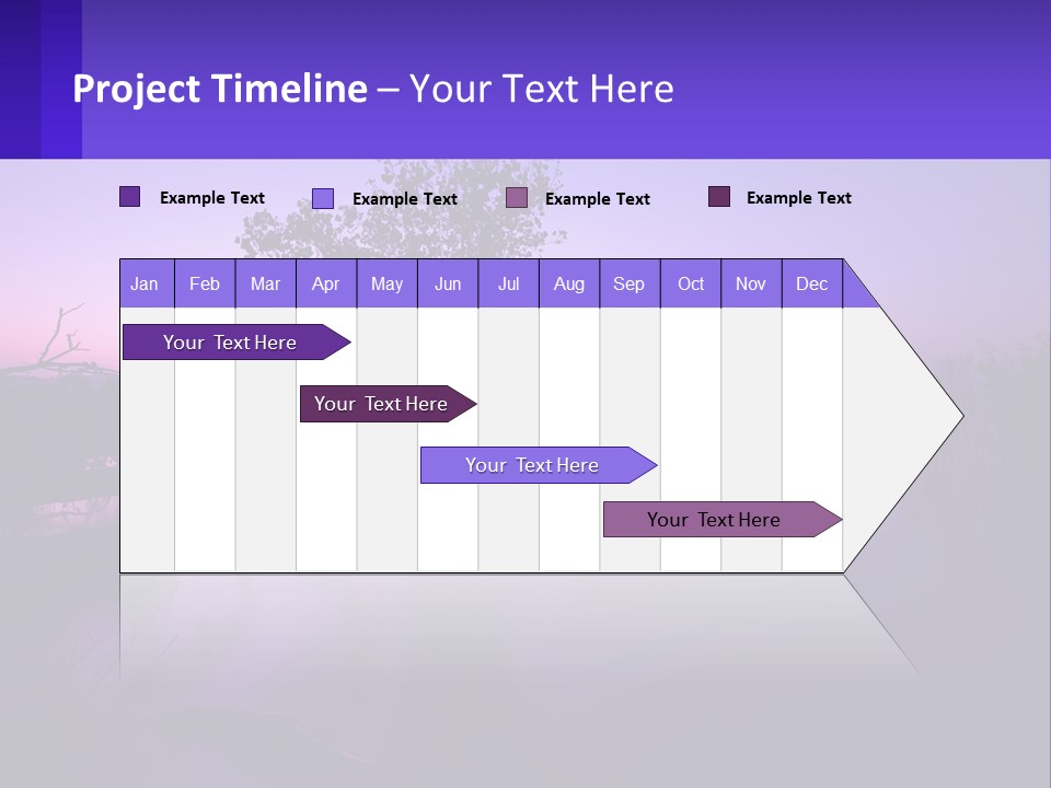 A Tree In The Middle Of A Body Of Water PowerPoint Template