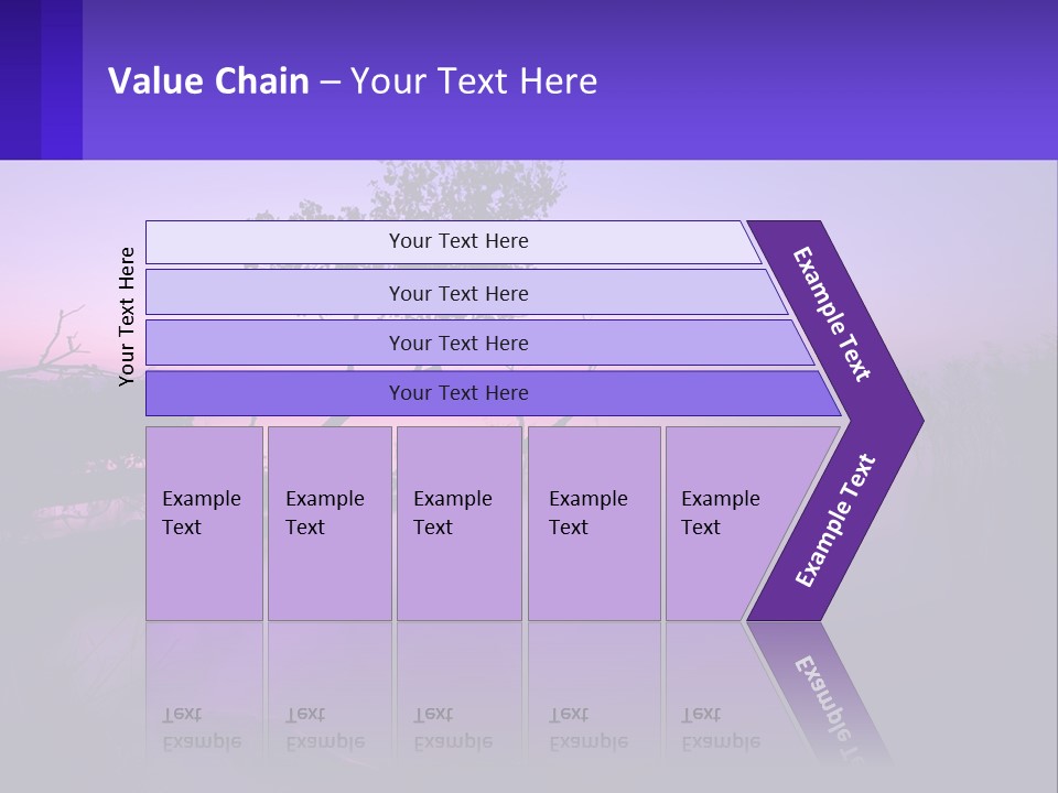 A Tree In The Middle Of A Body Of Water PowerPoint Template
