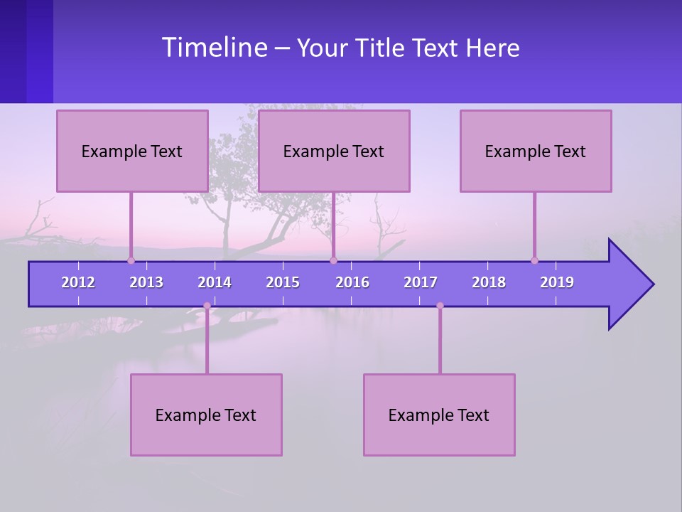 A Tree In The Middle Of A Body Of Water PowerPoint Template