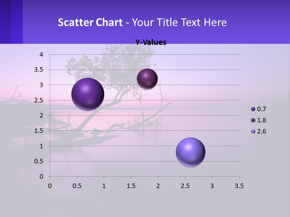 A Tree In The Middle Of A Body Of Water PowerPoint Template