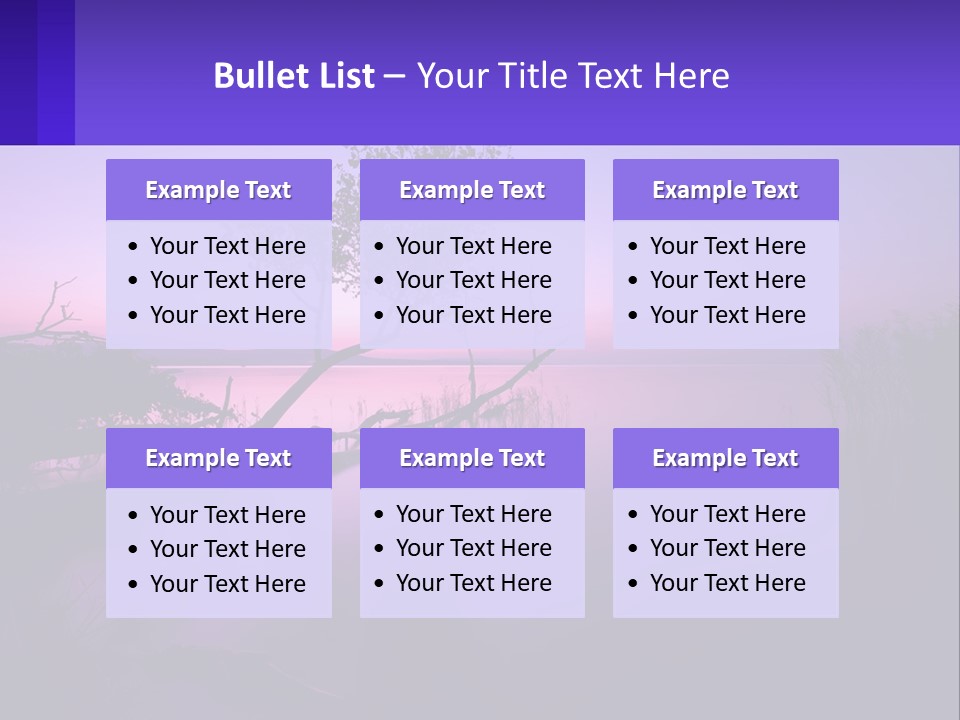 A Tree In The Middle Of A Body Of Water PowerPoint Template