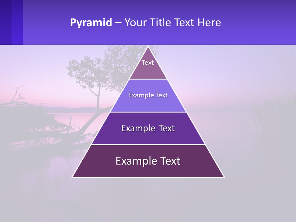 A Tree In The Middle Of A Body Of Water PowerPoint Template