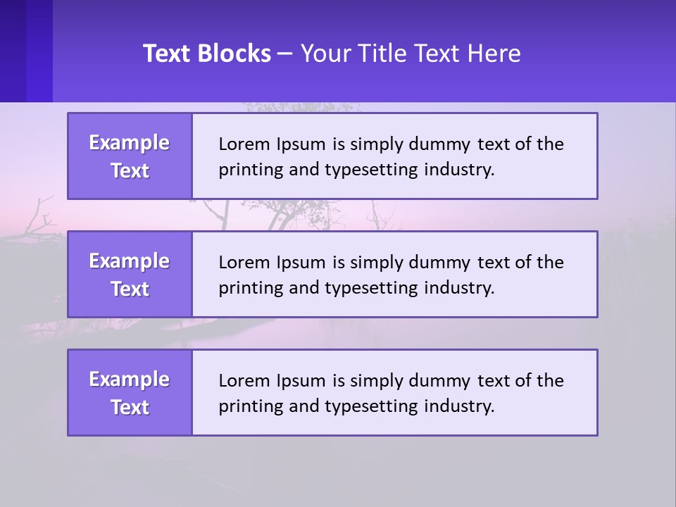 A Tree In The Middle Of A Body Of Water PowerPoint Template