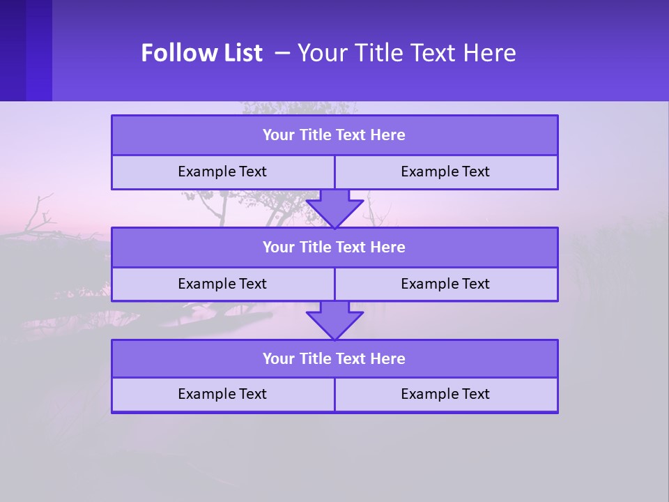 A Tree In The Middle Of A Body Of Water PowerPoint Template