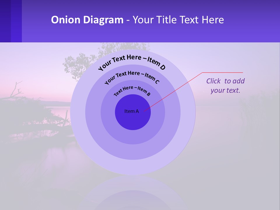 A Tree In The Middle Of A Body Of Water PowerPoint Template