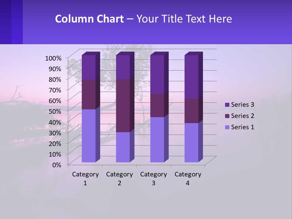 A Tree In The Middle Of A Body Of Water PowerPoint Template