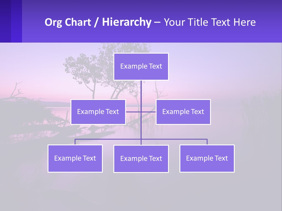 A Tree In The Middle Of A Body Of Water PowerPoint Template