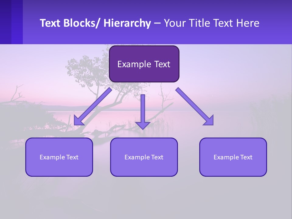 A Tree In The Middle Of A Body Of Water PowerPoint Template