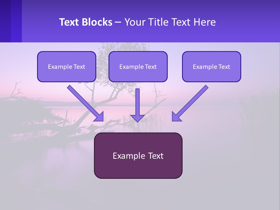 A Tree In The Middle Of A Body Of Water PowerPoint Template