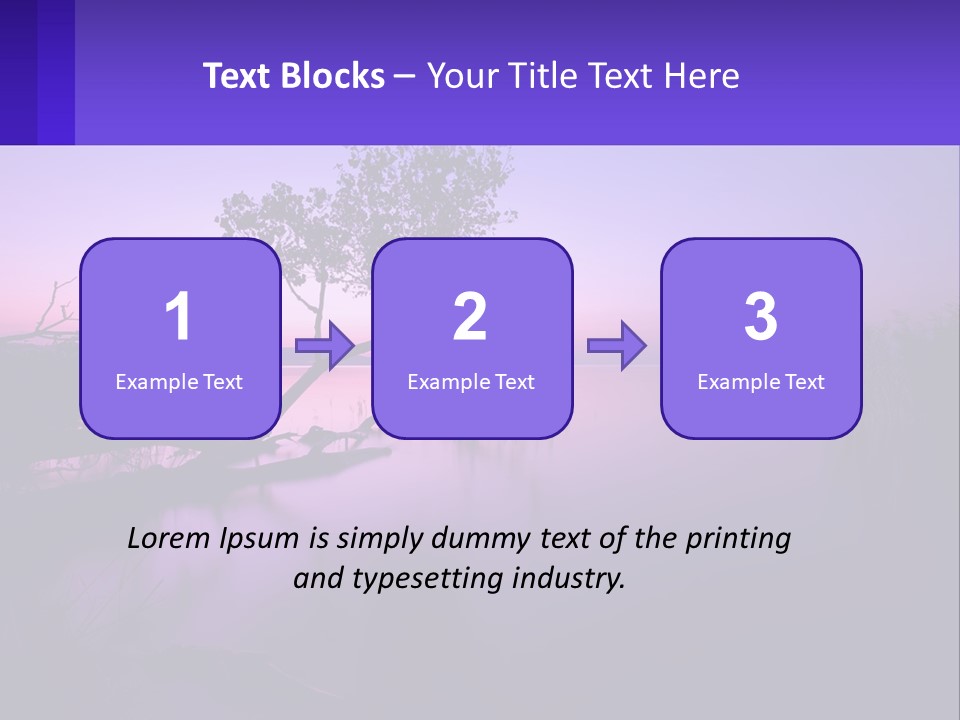 A Tree In The Middle Of A Body Of Water PowerPoint Template