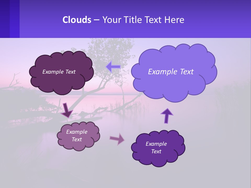 A Tree In The Middle Of A Body Of Water PowerPoint Template