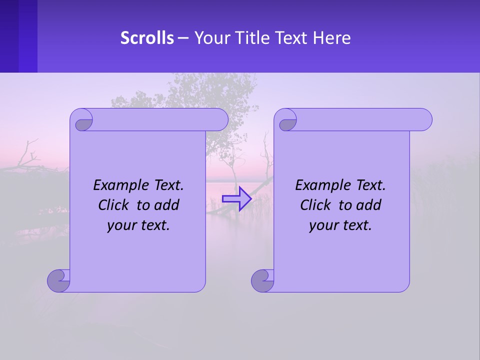A Tree In The Middle Of A Body Of Water PowerPoint Template