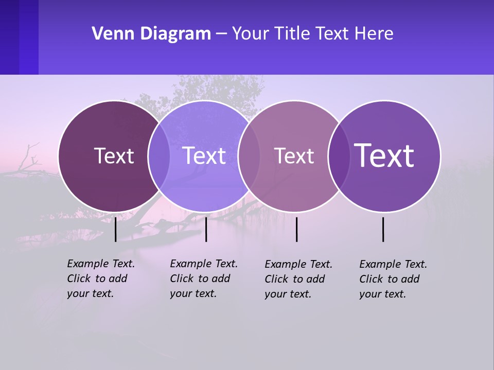 A Tree In The Middle Of A Body Of Water PowerPoint Template