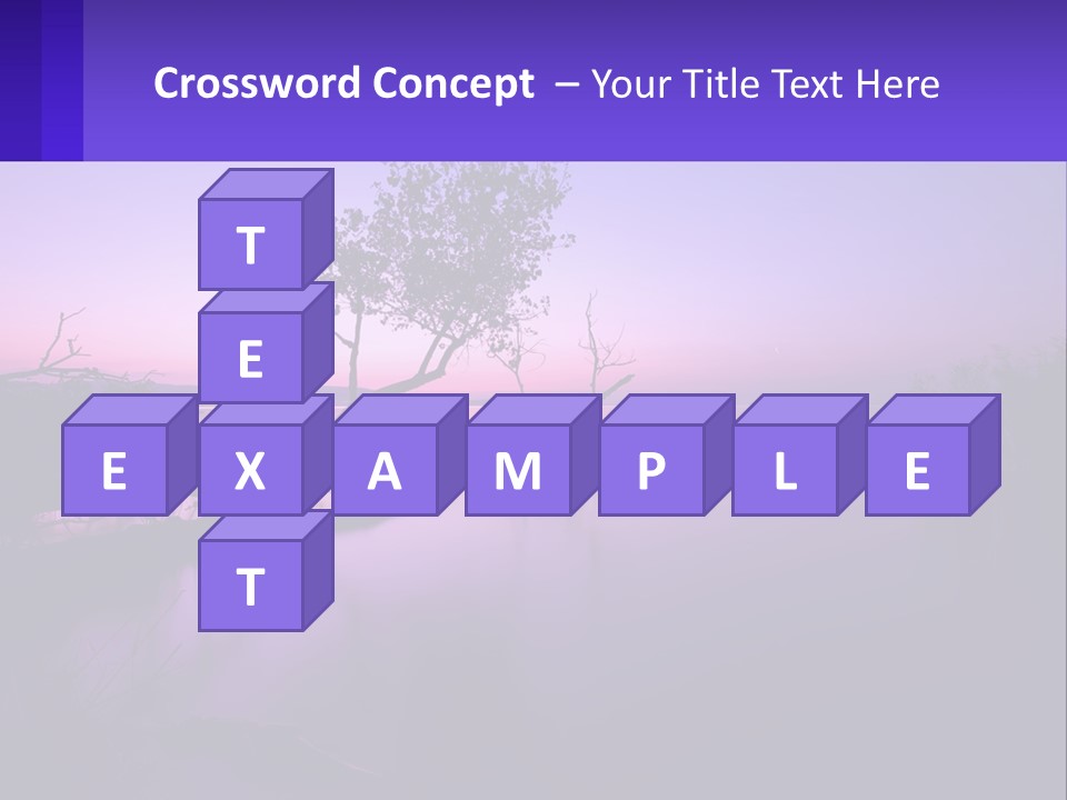 A Tree In The Middle Of A Body Of Water PowerPoint Template