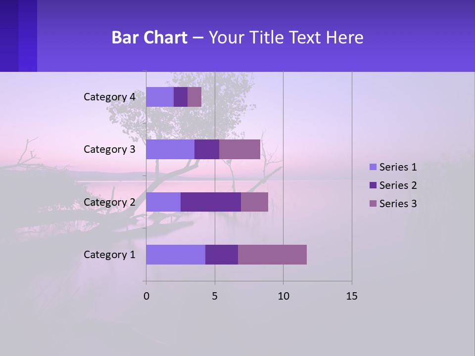 A Tree In The Middle Of A Body Of Water PowerPoint Template