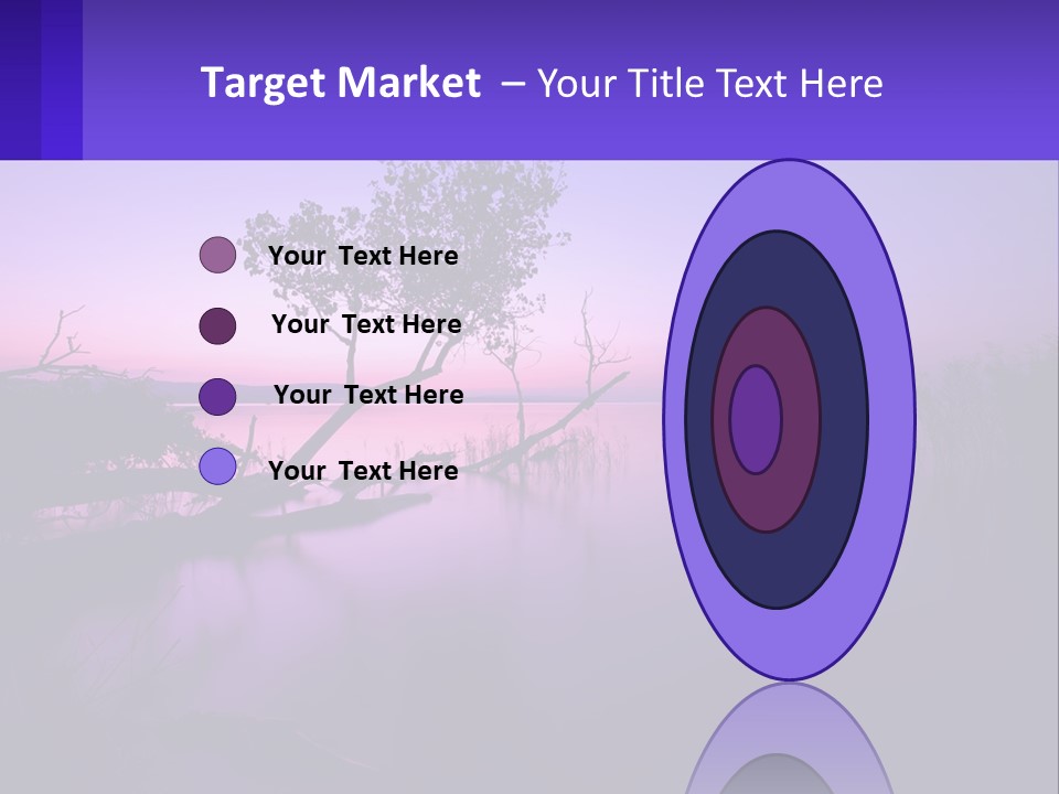 A Tree In The Middle Of A Body Of Water PowerPoint Template