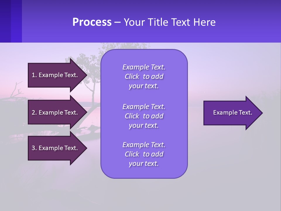 A Tree In The Middle Of A Body Of Water PowerPoint Template
