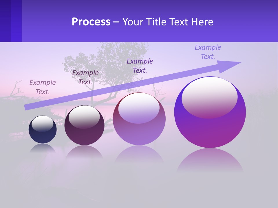 A Tree In The Middle Of A Body Of Water PowerPoint Template