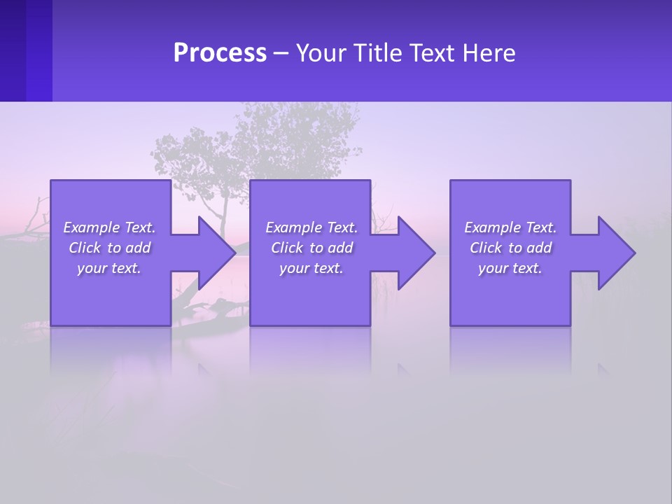 A Tree In The Middle Of A Body Of Water PowerPoint Template