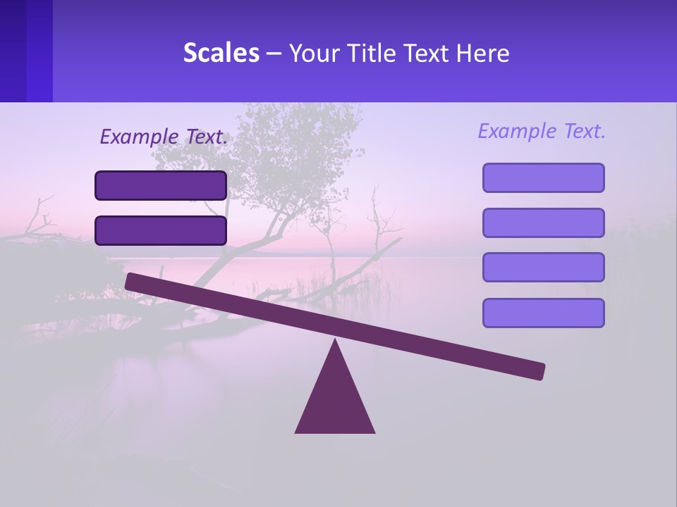 A Tree In The Middle Of A Body Of Water PowerPoint Template