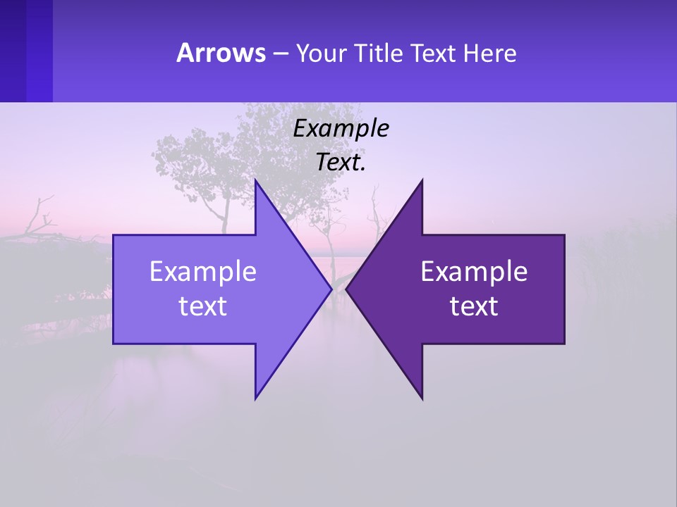 A Tree In The Middle Of A Body Of Water PowerPoint Template