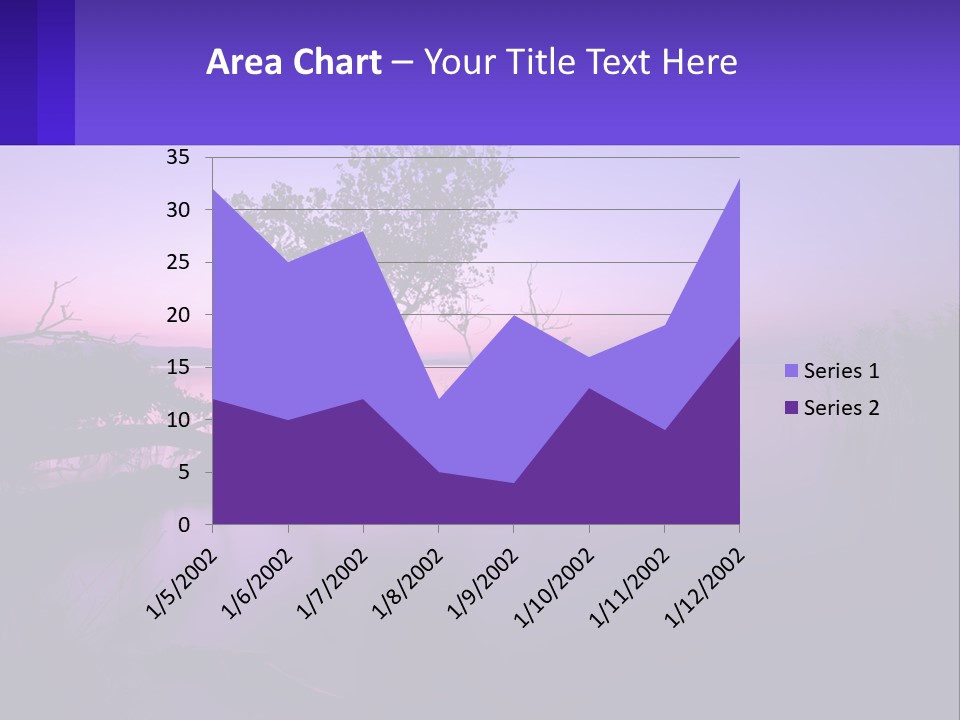 A Tree In The Middle Of A Body Of Water PowerPoint Template