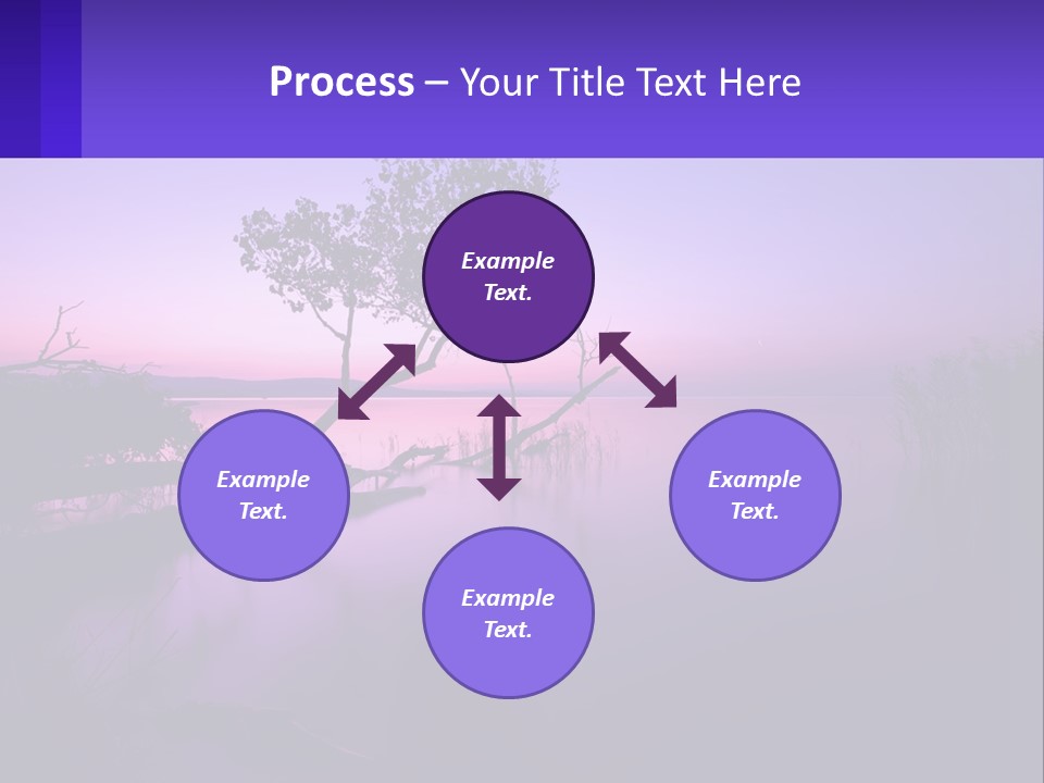 A Tree In The Middle Of A Body Of Water PowerPoint Template