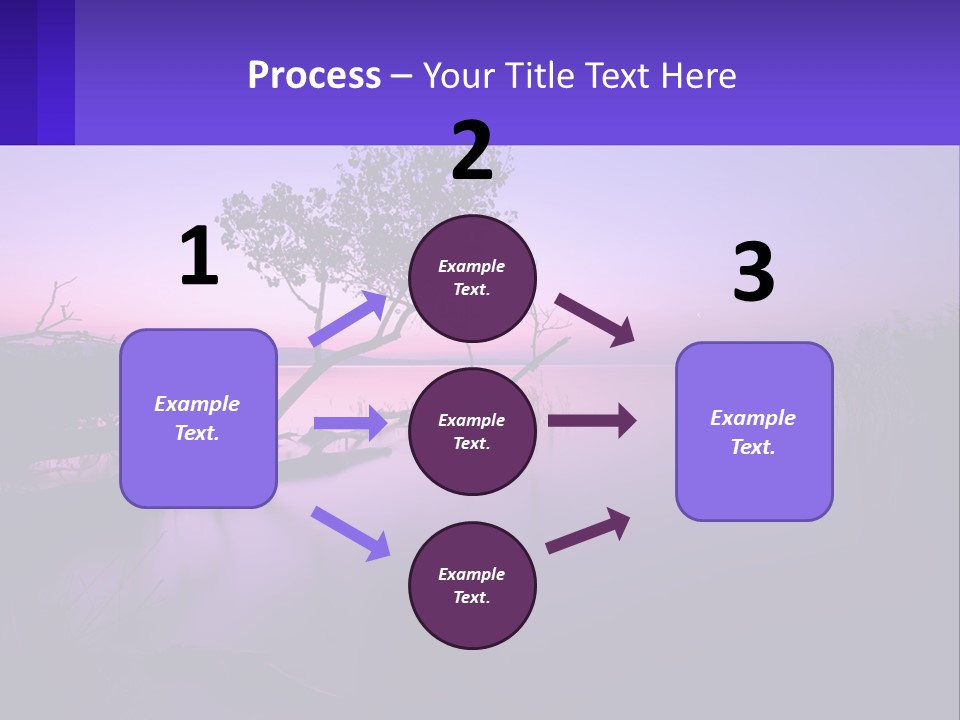 A Tree In The Middle Of A Body Of Water PowerPoint Template