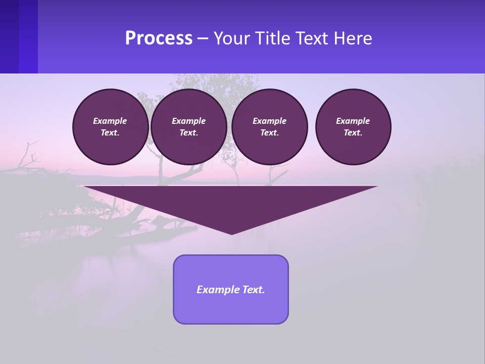 A Tree In The Middle Of A Body Of Water PowerPoint Template