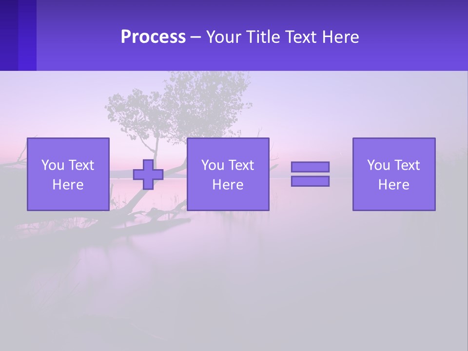 A Tree In The Middle Of A Body Of Water PowerPoint Template