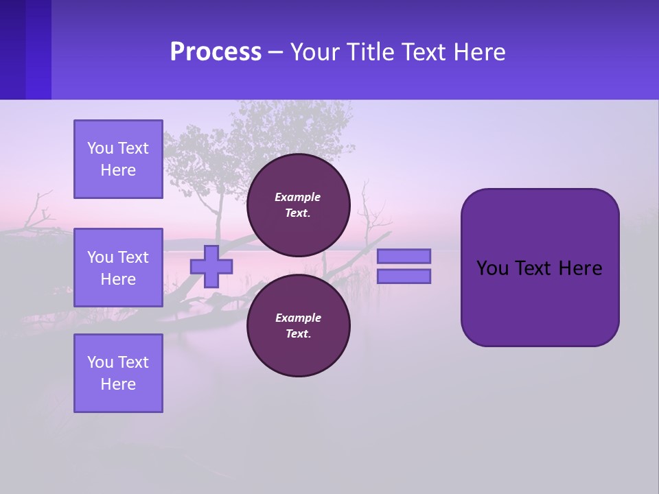 A Tree In The Middle Of A Body Of Water PowerPoint Template