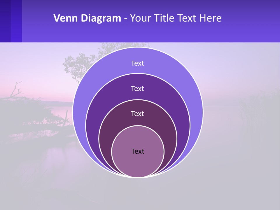 A Tree In The Middle Of A Body Of Water PowerPoint Template