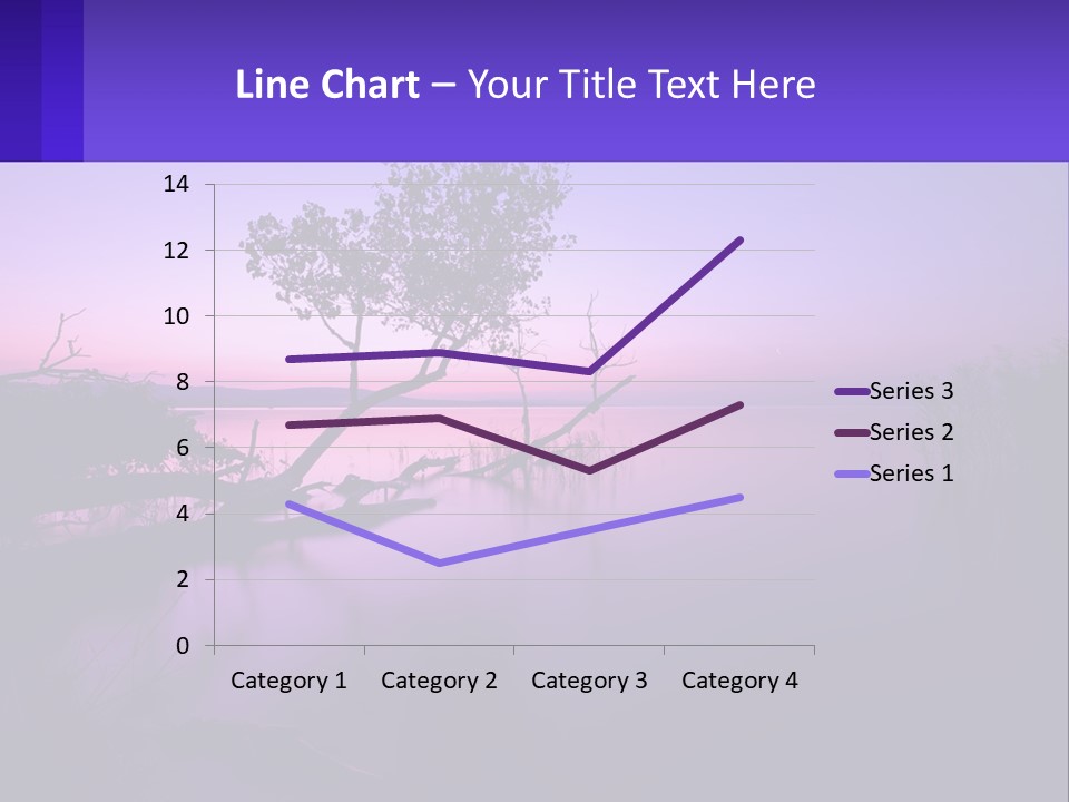 A Tree In The Middle Of A Body Of Water PowerPoint Template