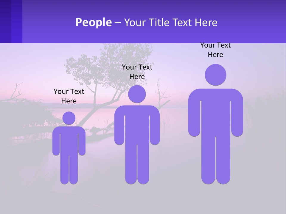 A Tree In The Middle Of A Body Of Water PowerPoint Template