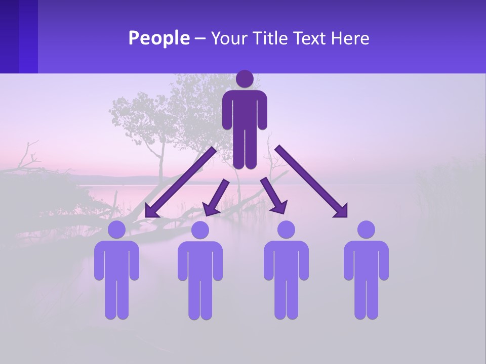 A Tree In The Middle Of A Body Of Water PowerPoint Template