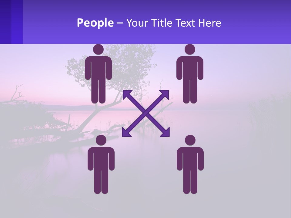 A Tree In The Middle Of A Body Of Water PowerPoint Template