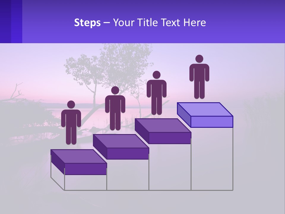 A Tree In The Middle Of A Body Of Water PowerPoint Template