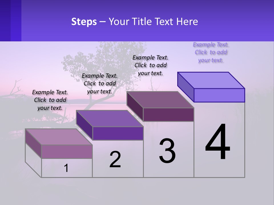 A Tree In The Middle Of A Body Of Water PowerPoint Template