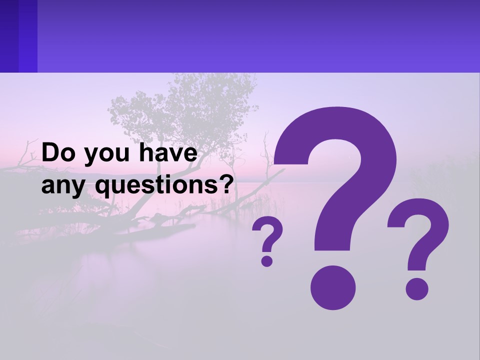 A Tree In The Middle Of A Body Of Water PowerPoint Template